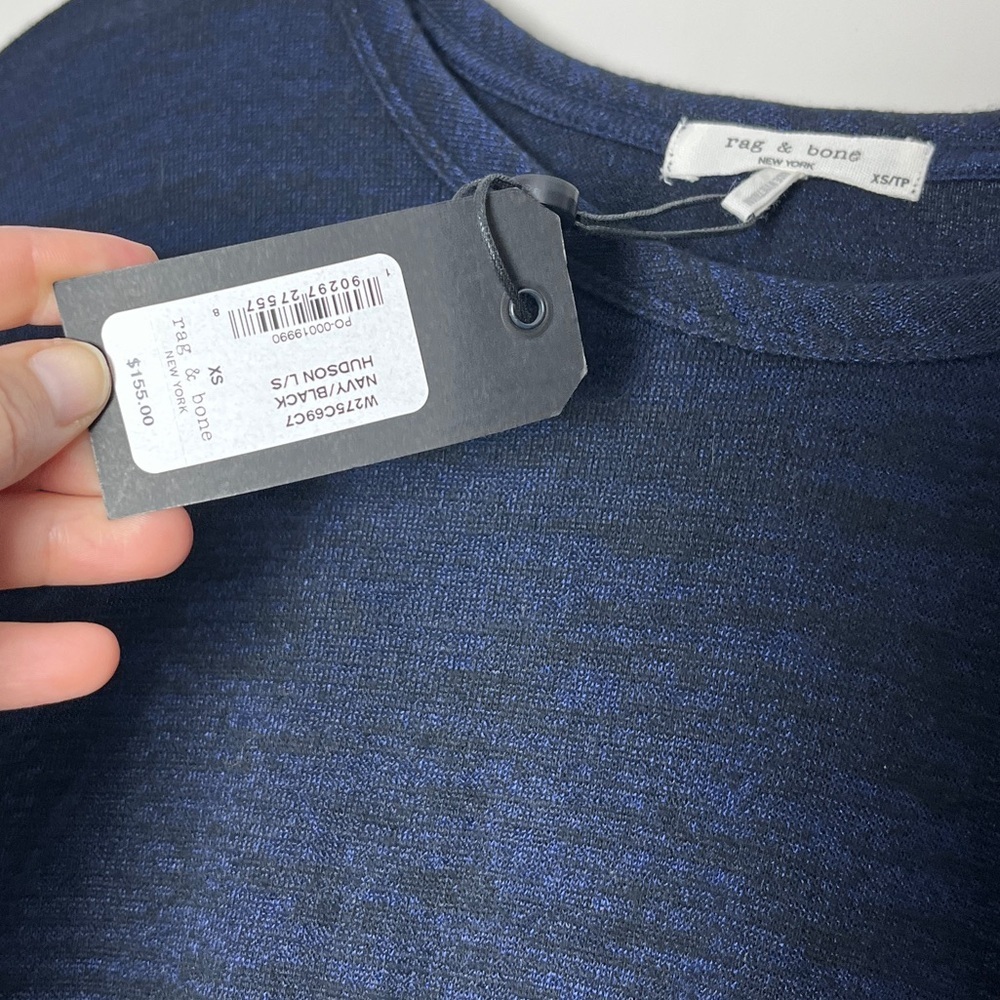 Rag & Bone NWT Hudson Long-Sleeve Tee Size XS - Picture 6 of 9